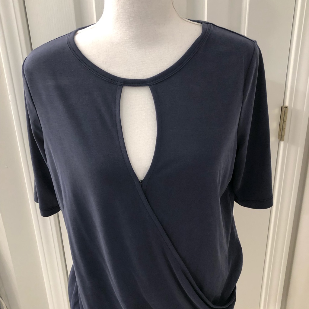 Wrap Top With Keyhole Detail. Banana Republic.